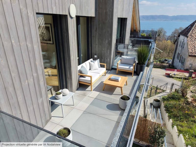 Attique d'exception avec vue imprenable sur le lac de Neuchâtel (9)