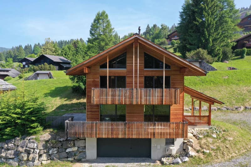 Chalet contemporain avec vue dégagée sur les montagnes (2)