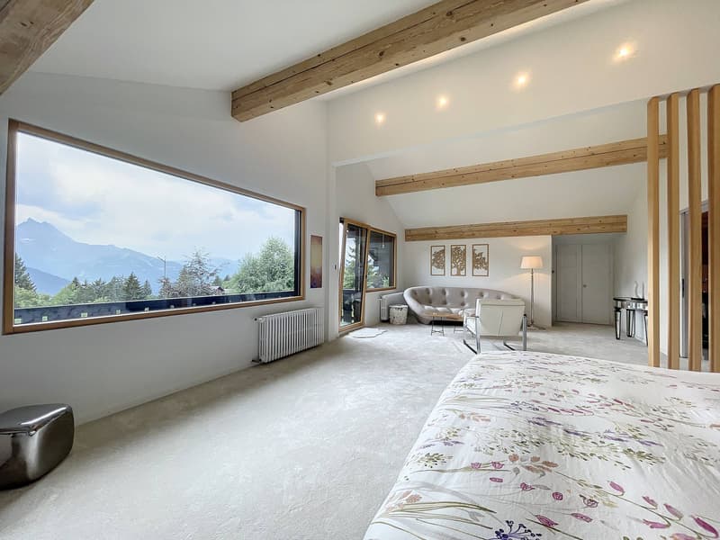 Somptueux chalet avec piscine et vue imprenable sur les Dents-du-Midi (7)