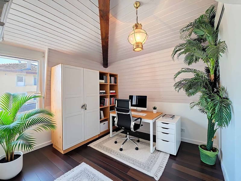 Appartement en attique lumineux avec vue imprenable sur le Lac (8)