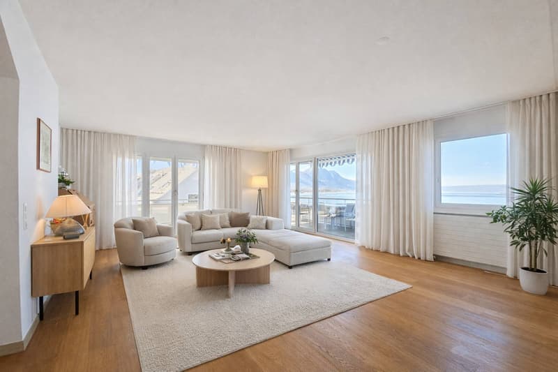 En exclusivité ! Attique de 4.5 pièces avec vaste terrasse et vue imprenable sur le lac (2)