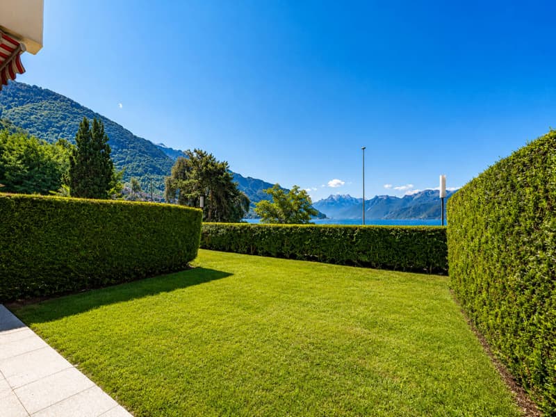 Appartement de 3.5 pièces avec terrasse, jardin et vue lac (1)