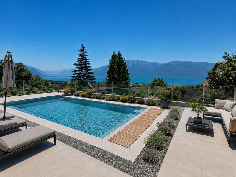 Neuf ! Villa individuelle avec piscine et magnifique vue sur le lac (6)