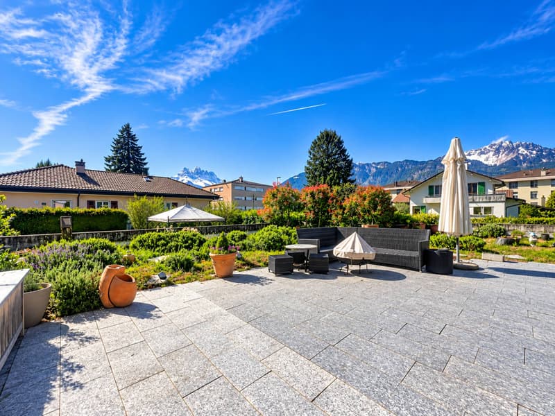 Belle et grande villa avec vue imprenable sur les Dents du Midi (5)
