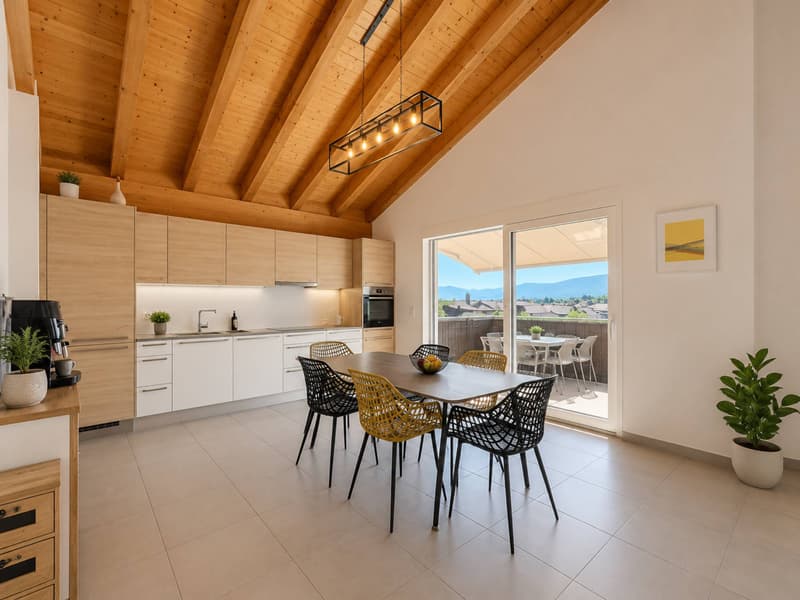 Au dernier étage, magnifique appartement de 4,5 pièces avec vue sur les montagnes (4)