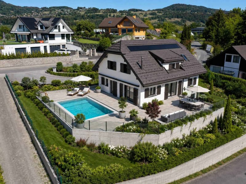 Neuf ! Villa individuelle avec piscine et magnifique vue sur le lac (12)
