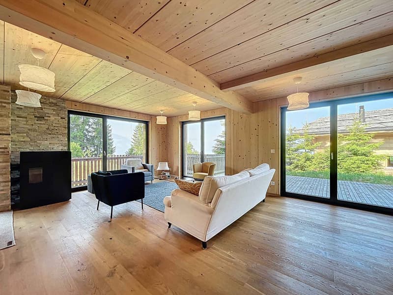 Chalet contemporain avec vue dégagée sur les montagnes (1)