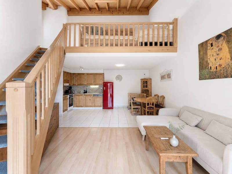 Attique en duplex Le privilège d'un accès direct aux Bains de Saillon (2)