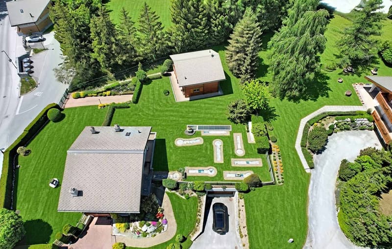 Domaine avec 2 chalets individuels reliés par les sous-sols (3)