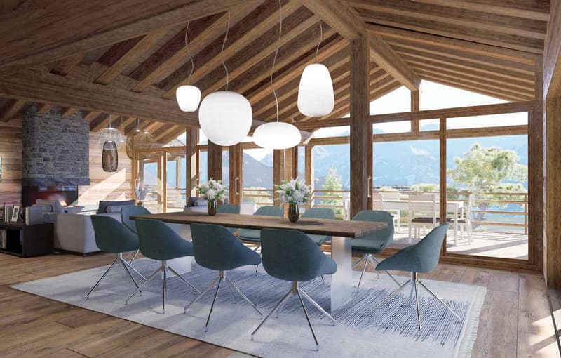 MAGNIFIQUE ET LUXUEUX CHALET A CONSTRUIRE - SKI IN/OUT (4)