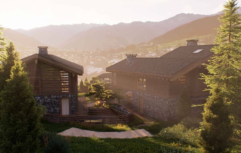 MAGNIFIQUE ET LUXUEUX CHALET A CONSTRUIRE - SKI IN/OUT (2)
