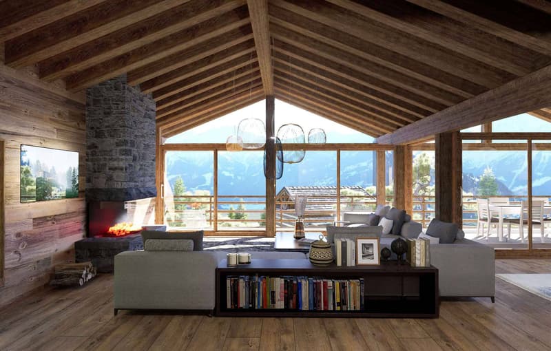 MAGNIFIQUE ET LUXUEUX CHALET A CONSTRUIRE - SKI IN/OUT (3)