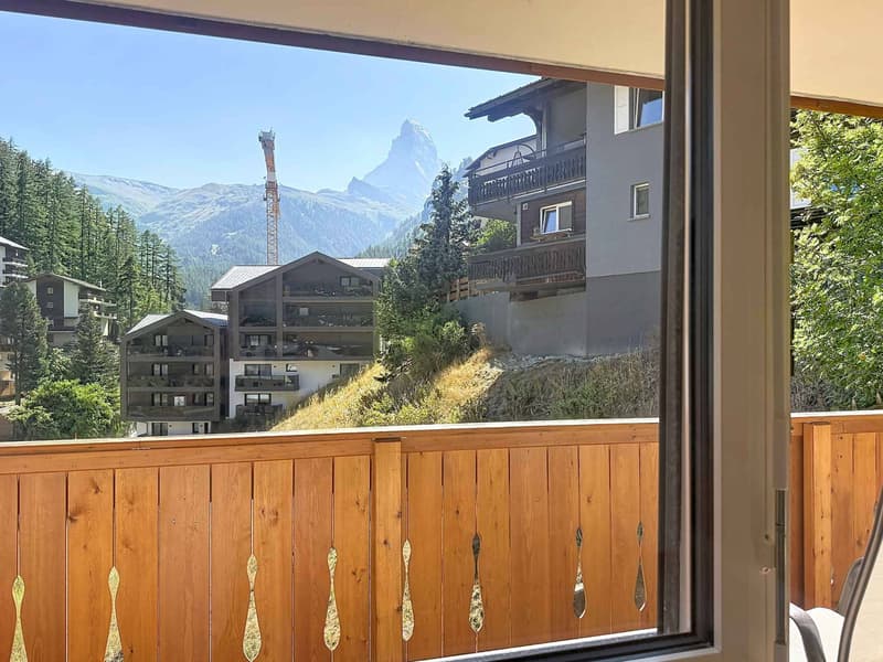 Appartement de 3,5 pièces résidence secondaire avec vue sur le Cervin (1)