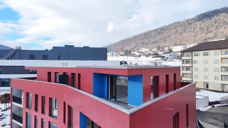 Élégant attique contemporain avec grande terrasse (7)