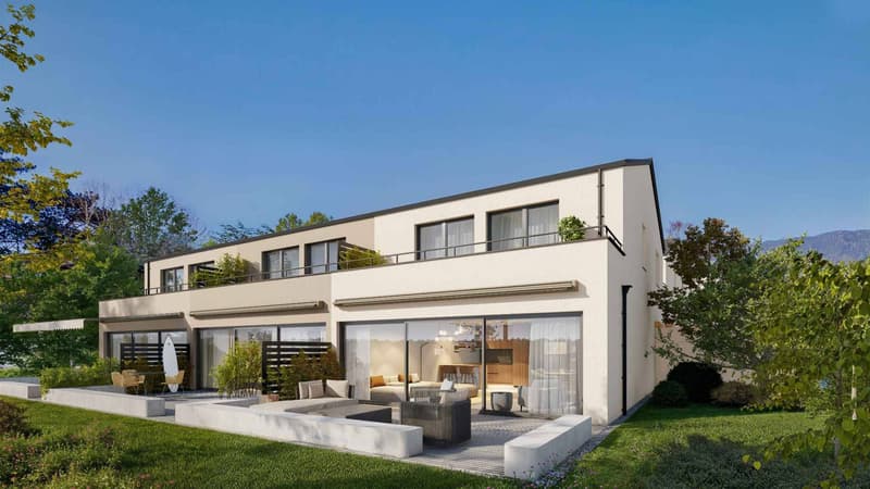 Les Rives de Gorgier 9 villas contiguës au bord de l'eau (1)