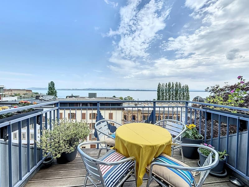 Duplex avec vue panoramique sur le lac et les Alpes (1)