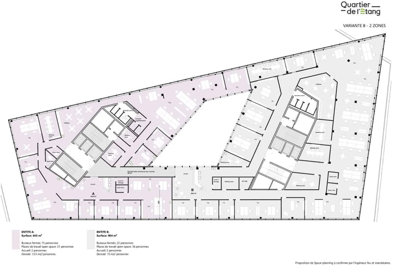 Bureaux d'exception de 645m² au cur du Quartier de l'Étang (2)
