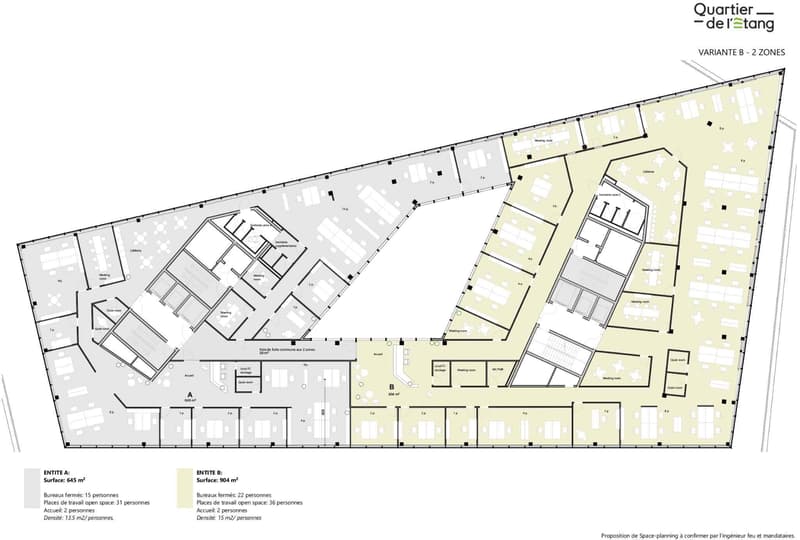 Bureaux d'exception de 904m² au cur du Quartier de l'Étang (2)