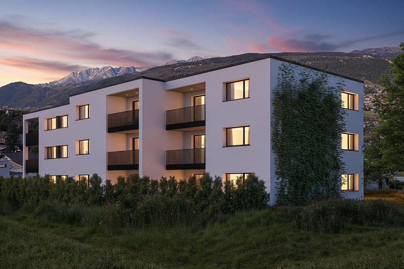 Attique de 3.5 pièces à Chalais - plus de 100m2 ! (9)