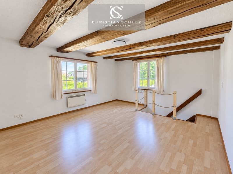 Charmante 2.5-Zimmer-Maisonette mit Cheminée und Sitzplatz/Garten (3)