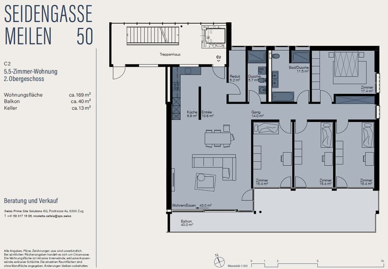 Familienfreundliche 5.5-Zimmer-Wohnung direkt bei der Primarschule Obermeilen (8)