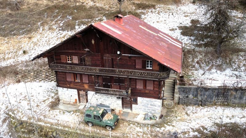 Ancienne ferme de 1916 au coeur de la nature - Val d'Illiez (3)