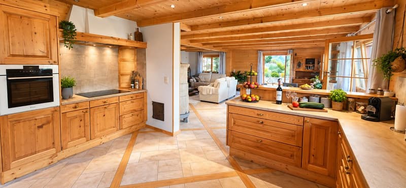 Chalet de caractère rénové - authenticité, volumes et proximité du village (10)