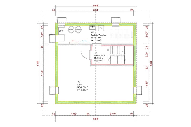 Grundriss Untergeschoss