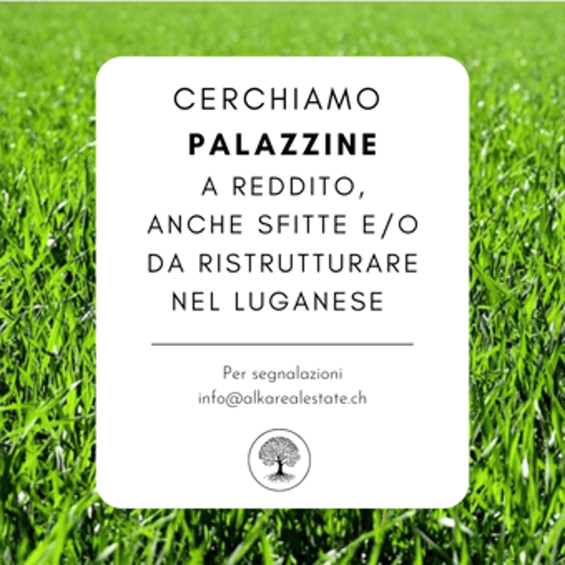 "Cercasi terreni"