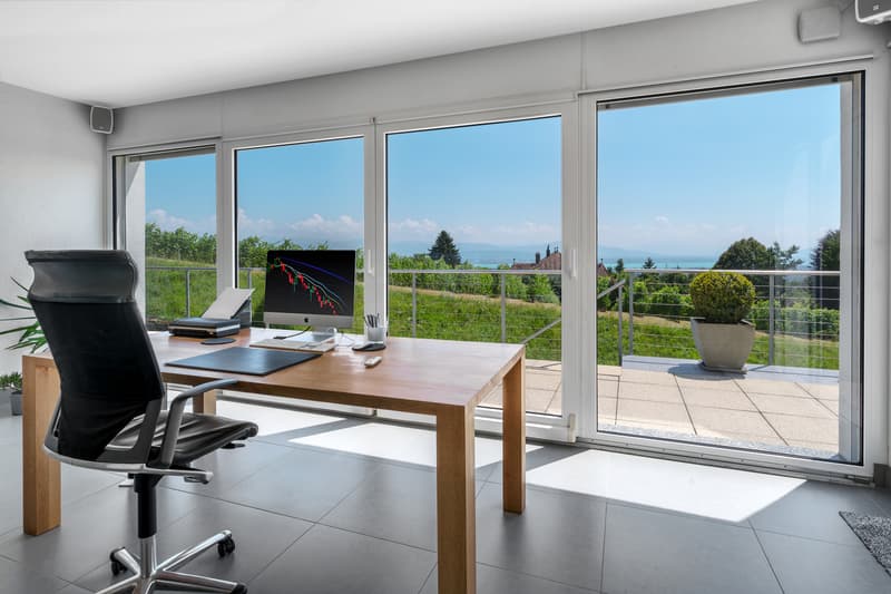 Villa contemporaine de haut standing avec vue sur le lac et les Alpes (13)