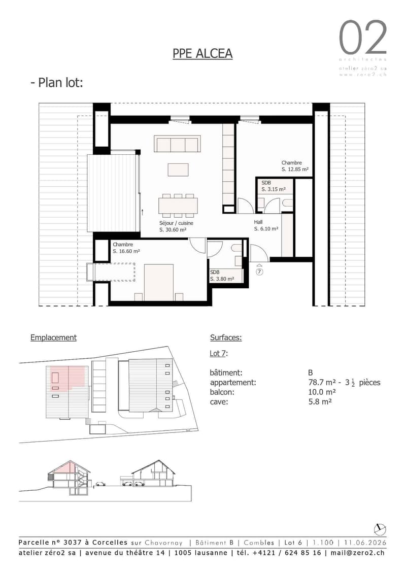 Appartement de 3.5 pièces en attique avec vue sur le Jura (10)