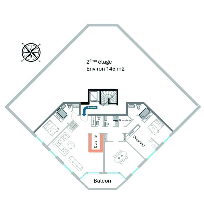Magnifique duplex en attique de 6.5 pièces (12)