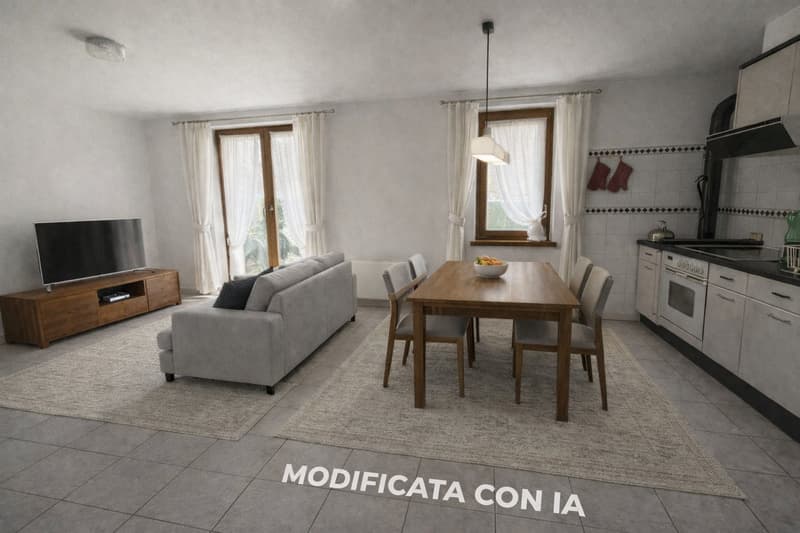 3.5 locali in casa bifamiliare a Cauco, grande giardino (3)