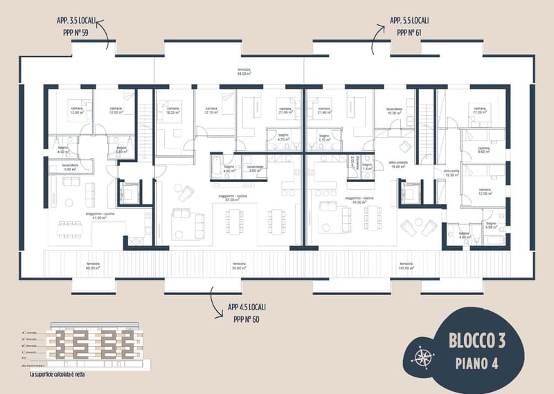 Residenza al Parco, Attico 3,5 locali con ampia terrazza, Biasca (7)