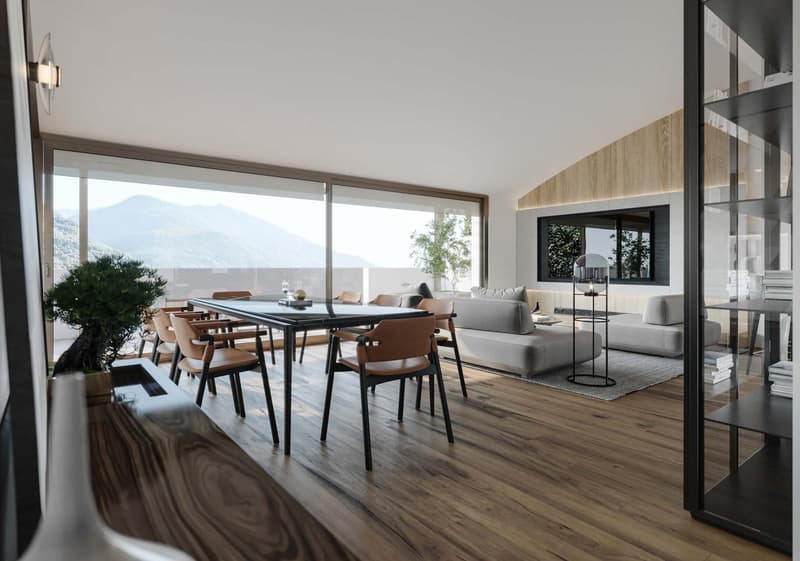 Residenza al Parco, Attico 3,5 locali con ampia terrazza, Biasca (2)