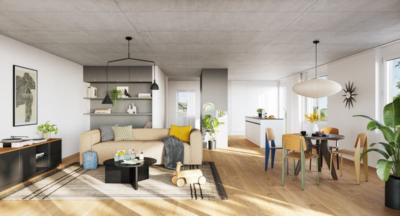 Helle 3.5 Zimmer-Wohnung im Erdgeschoss mit Gartenanteil von 246 m2 (5)