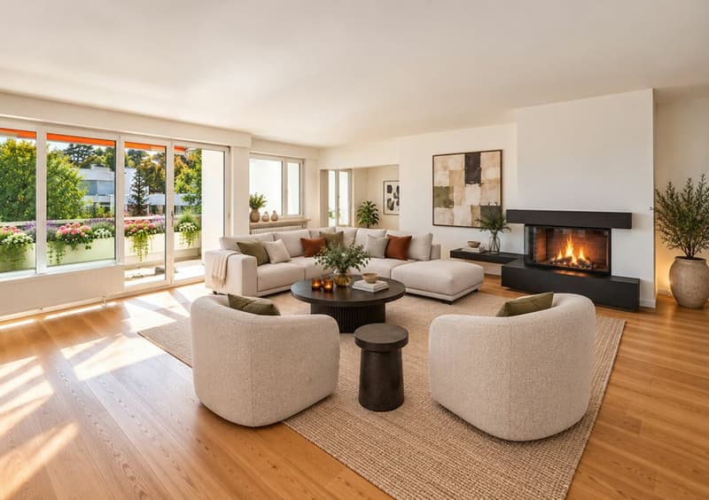 5.5 Zimmer-Attikawohnung mit grosser Terrasse und fantastischem Panoramablick (2)