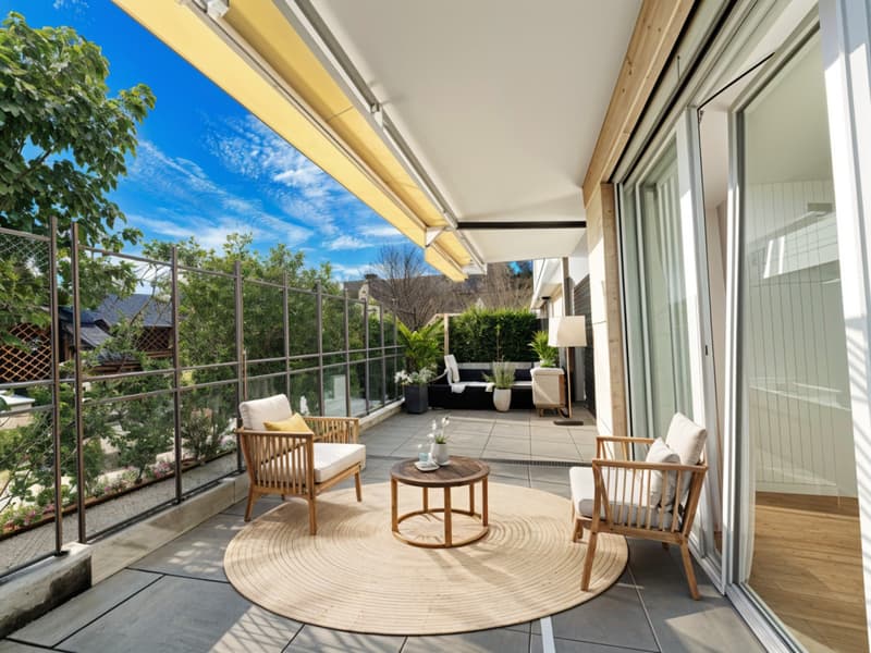 Magnifique Appartement avec une très belle terrasse de 25 m2 au centre St-Cergue (4)