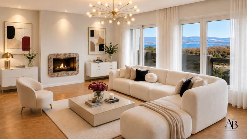 Elégant Appartement vue lac, résidence de luxe avec piscine intérieure & jacuzzi (2)