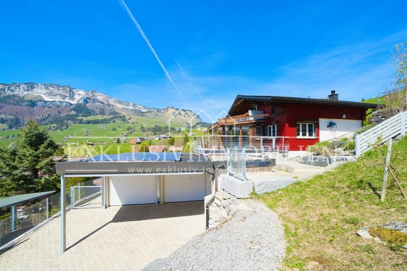 Idyllisches Einfamilienhaus mit Wintergarten und traumhaftem Walenseeblick (2)
