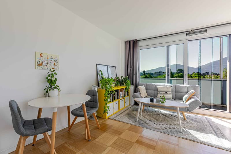 RESERVÉ - Studio au 7 ème étage avec balcon et vue Salève (2)