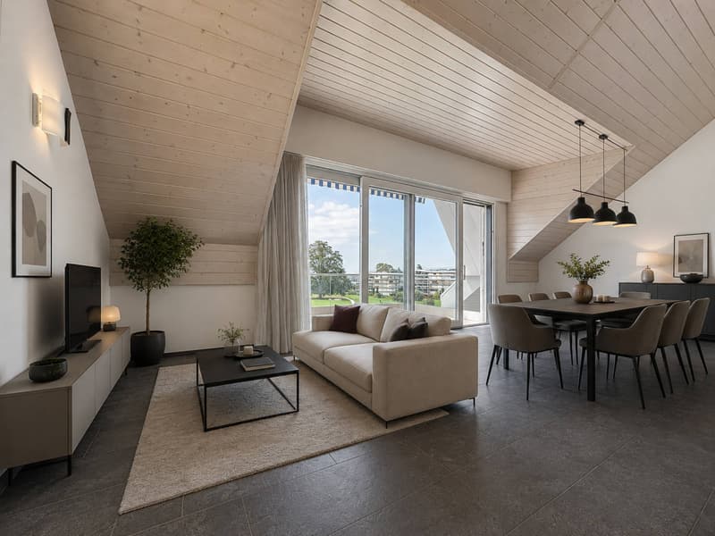 Attique de 5.5 pièces avec vue sur le lac Léman (3)