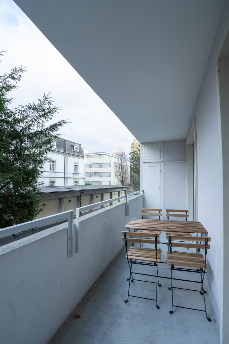 Central 3.5 -room flat with dishwasher, washing machine, tumbler and balcony for short term stays (7)