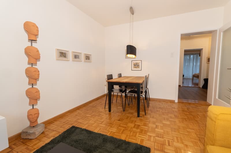 Central 3.5 -room flat with dishwasher, washing machine, tumbler and balcony for short term stays (12)