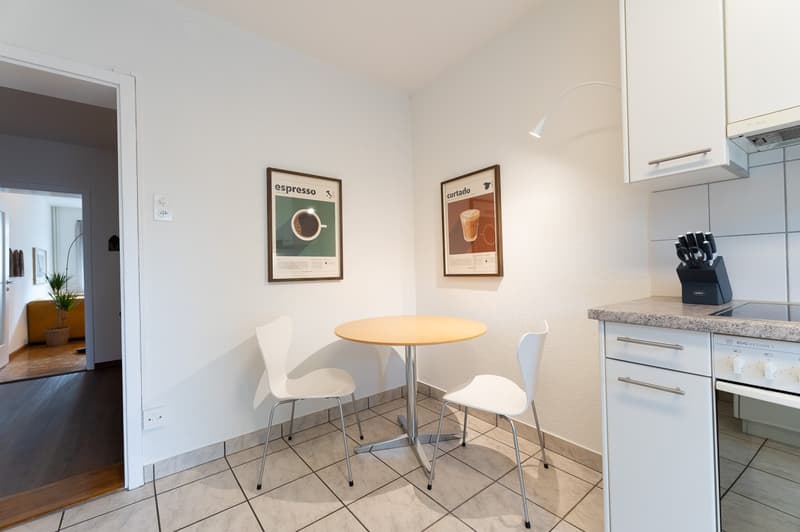 Central 3.5 -room flat with dishwasher, washing machine, tumbler and balcony for short term stays (20)