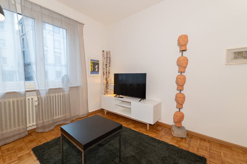 Central 3.5 -room flat with dishwasher, washing machine, tumbler and balcony for short term stays (10)