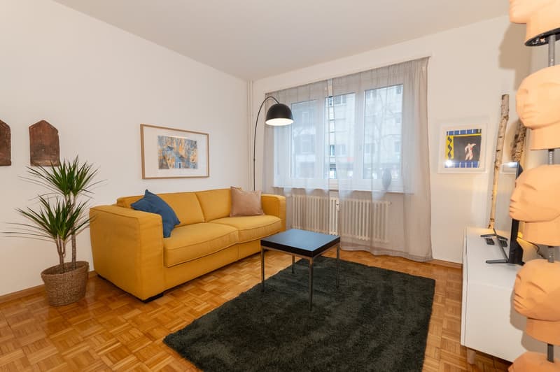Central 3.5 -room flat with dishwasher, washing machine, tumbler and balcony for short term stays (11)