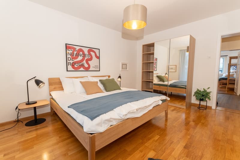 Central 3.5 -room flat with dishwasher, washing machine, tumbler and balcony for short term stays (2)