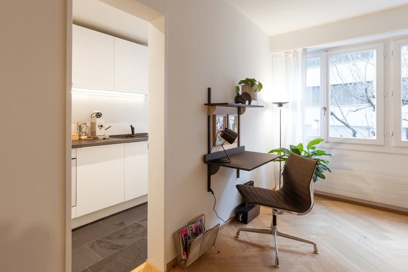 Stilvolle möblierte 1.5-Zimmer-Wohnung in Kleinbasel – ruhig zum Hof, all-inclusive, ab 6 Monaten (11)