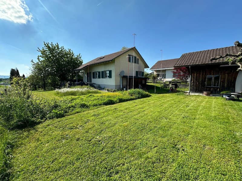 Blick zum Grundstück